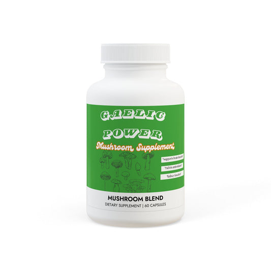 GAELIC POWER Mushroom Blend Supplement (60 Capsules)